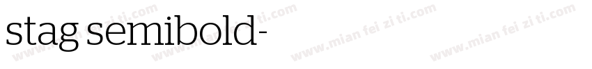 stag semibold字体转换